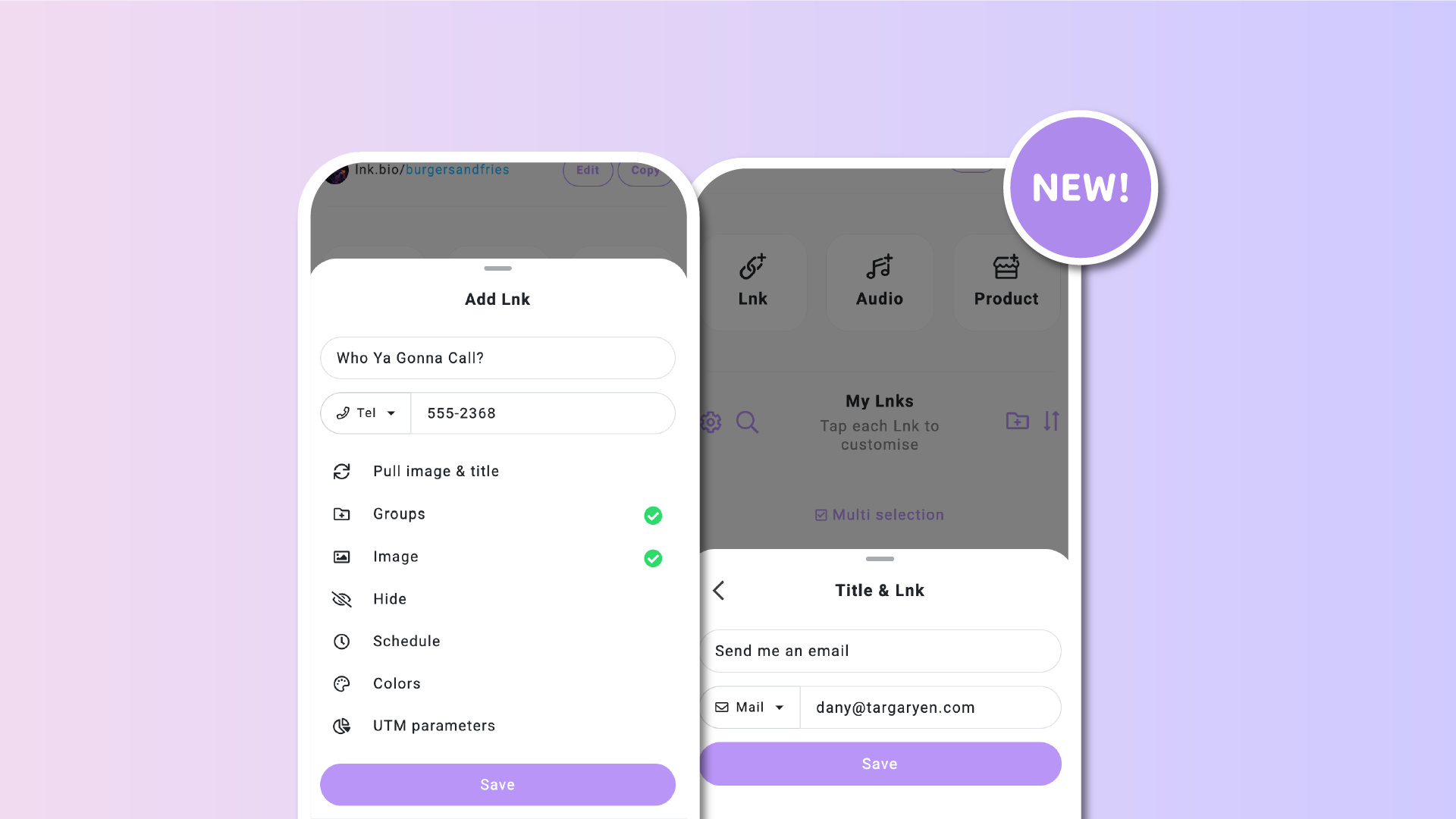 Special links for your linkinbio made simple
