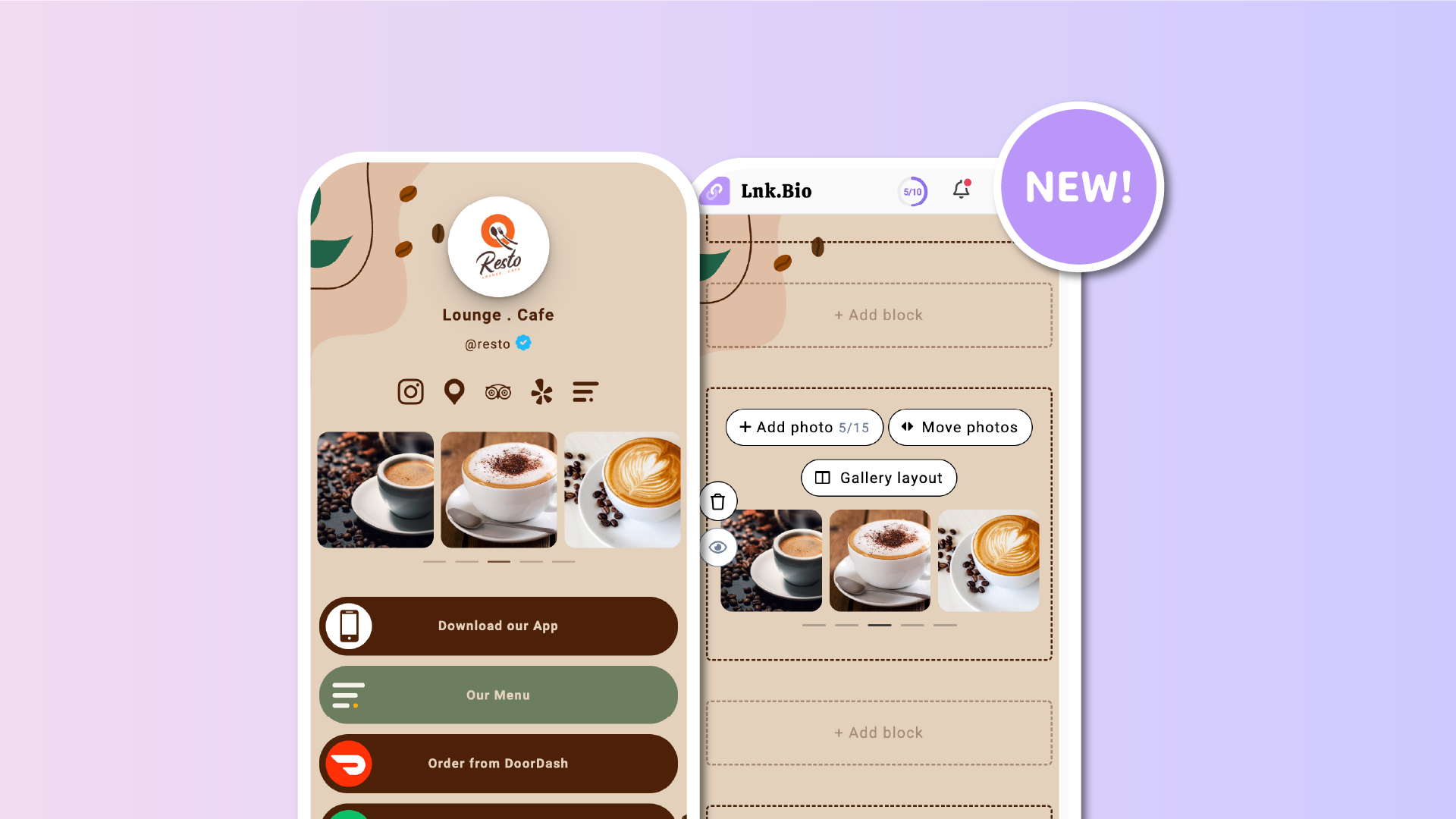 Showcase your work with the new Gallery block