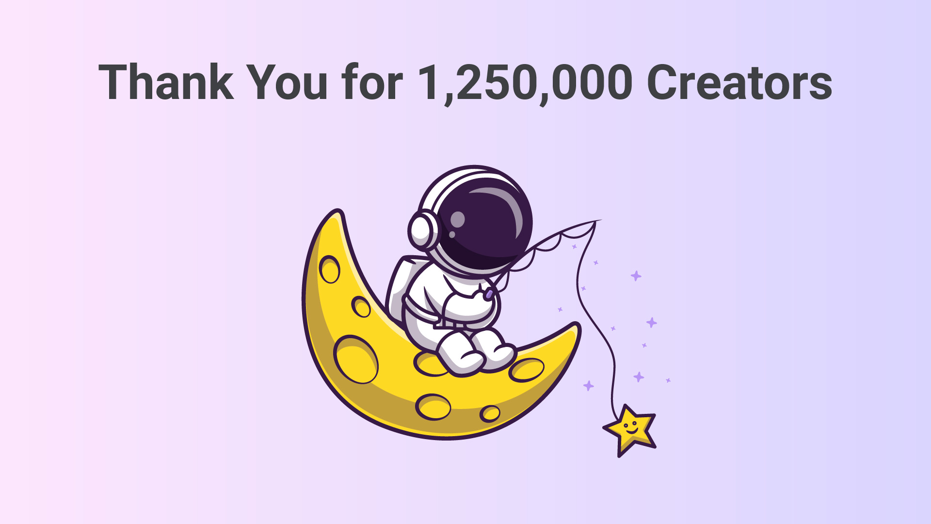 Thank you for 1,250,000 creators on Lnk.Bio