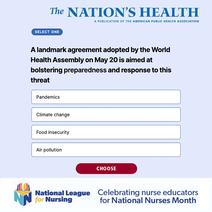 The Nation's Health News Quiz