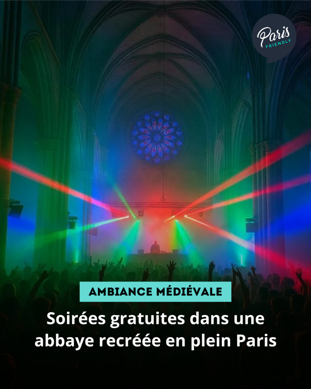 Soir&eacute;es gratuites dans une abbaye recr&eacute;&eacute;e en plein Paris