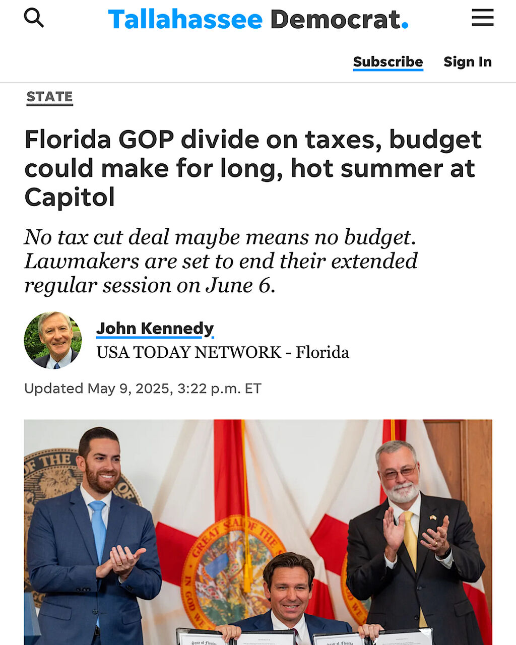 Florida GOP divide on taxes, budget could make for long, hot summer at Capitol