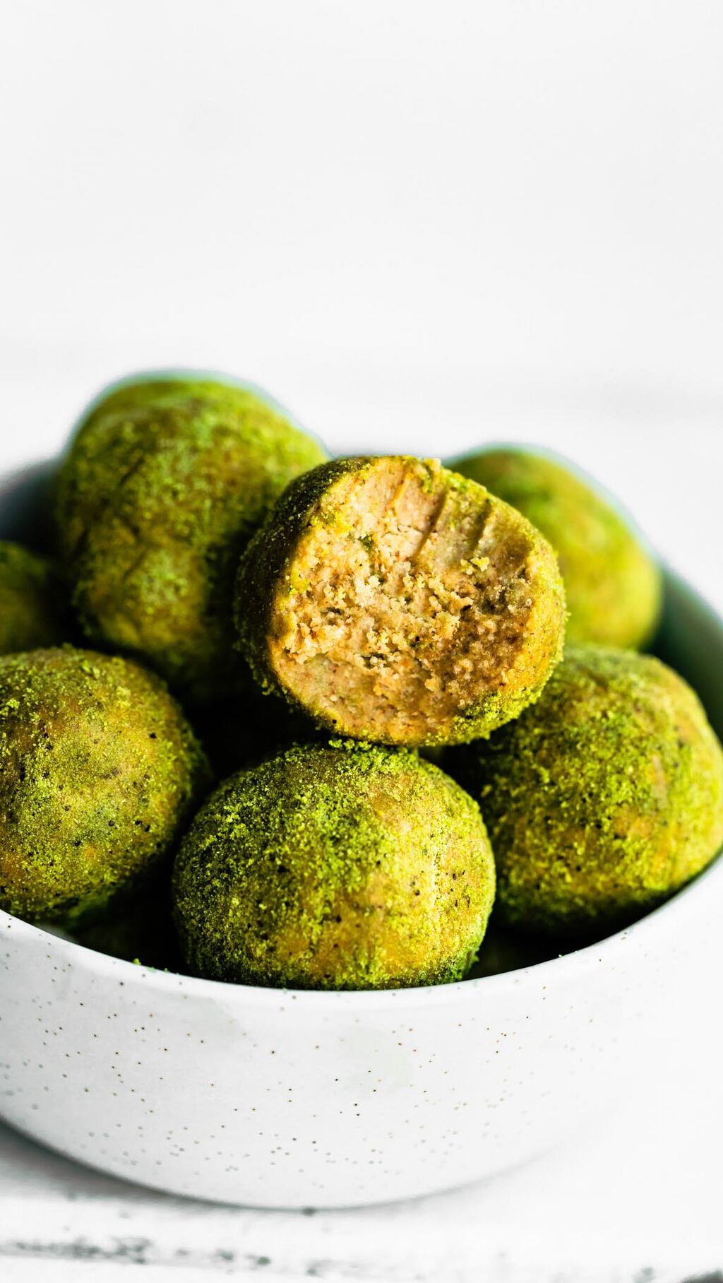 No-Bake Matcha Protein Bites