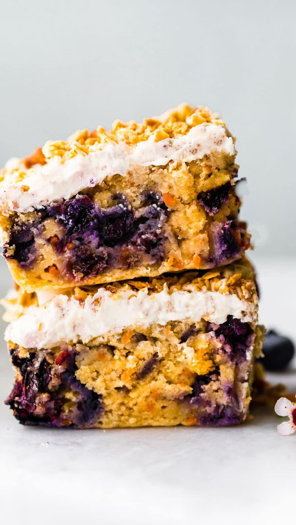 Gluten-Free Carrot Cake Bars with Blueberries