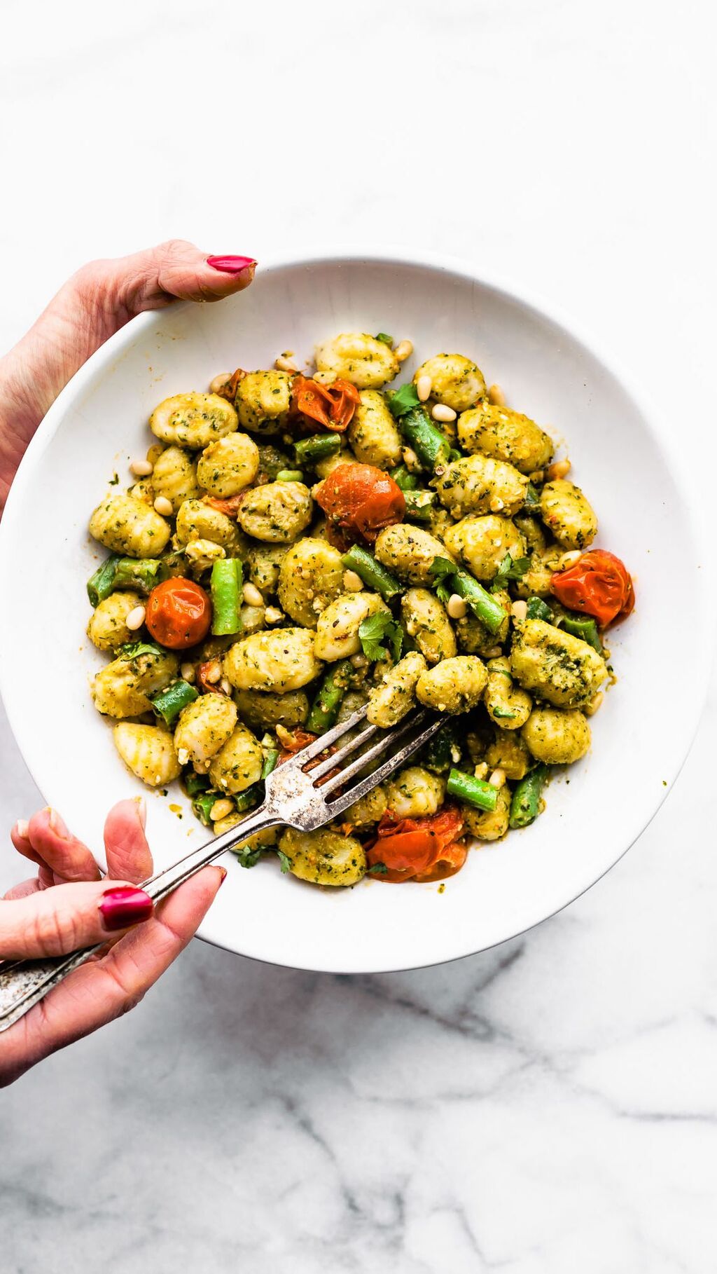 Gluten-Free Gnocchi Pesto Pasta Salad