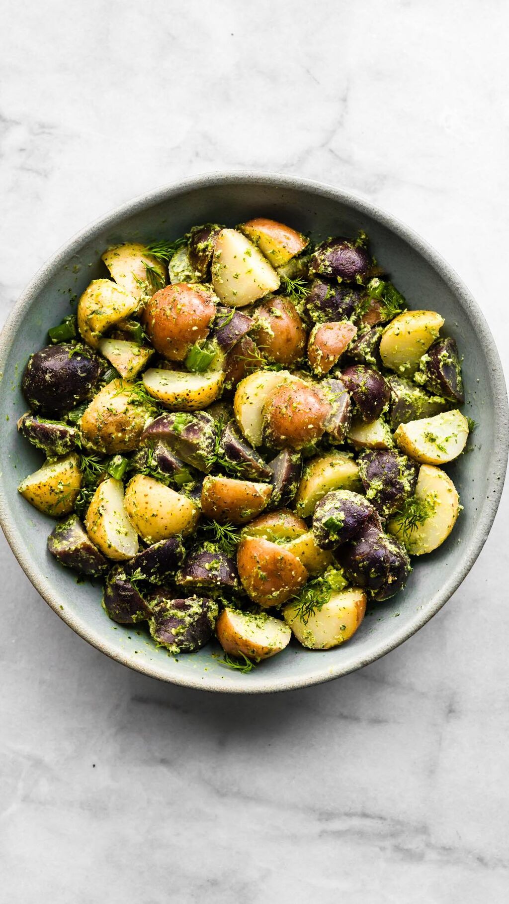 Creamy Herb Potato Salad (Mayo-Free)