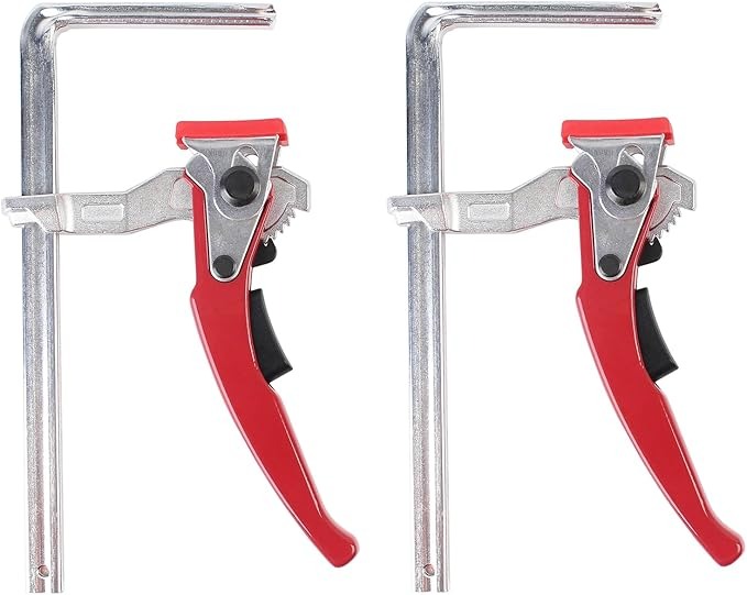 2 Pack Ratcheting Table Clamp,Quick Saw Track Clamps,MFT Clamp