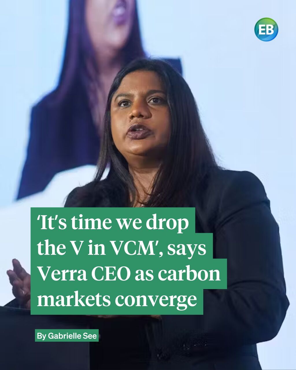 &lsquo;It&rsquo;s time we drop the V in VCM&rsquo;, says Verra CEO as carbon markets converge