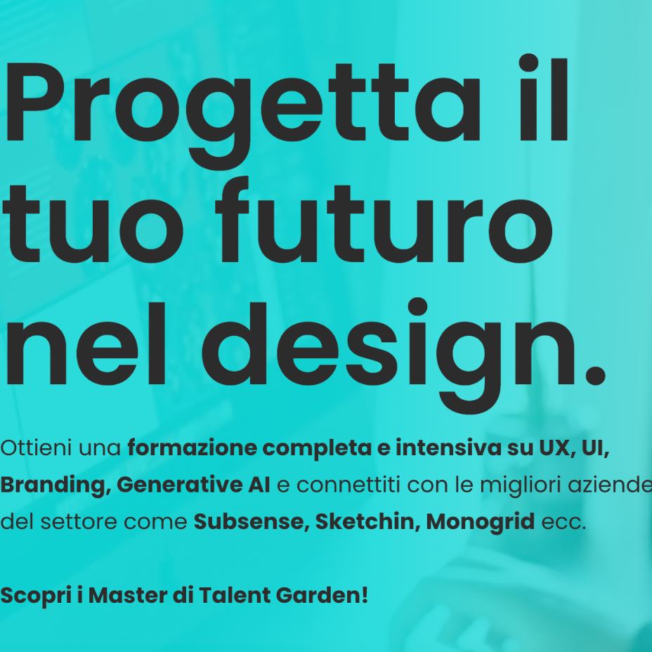Progetta il tuo futuro nel design