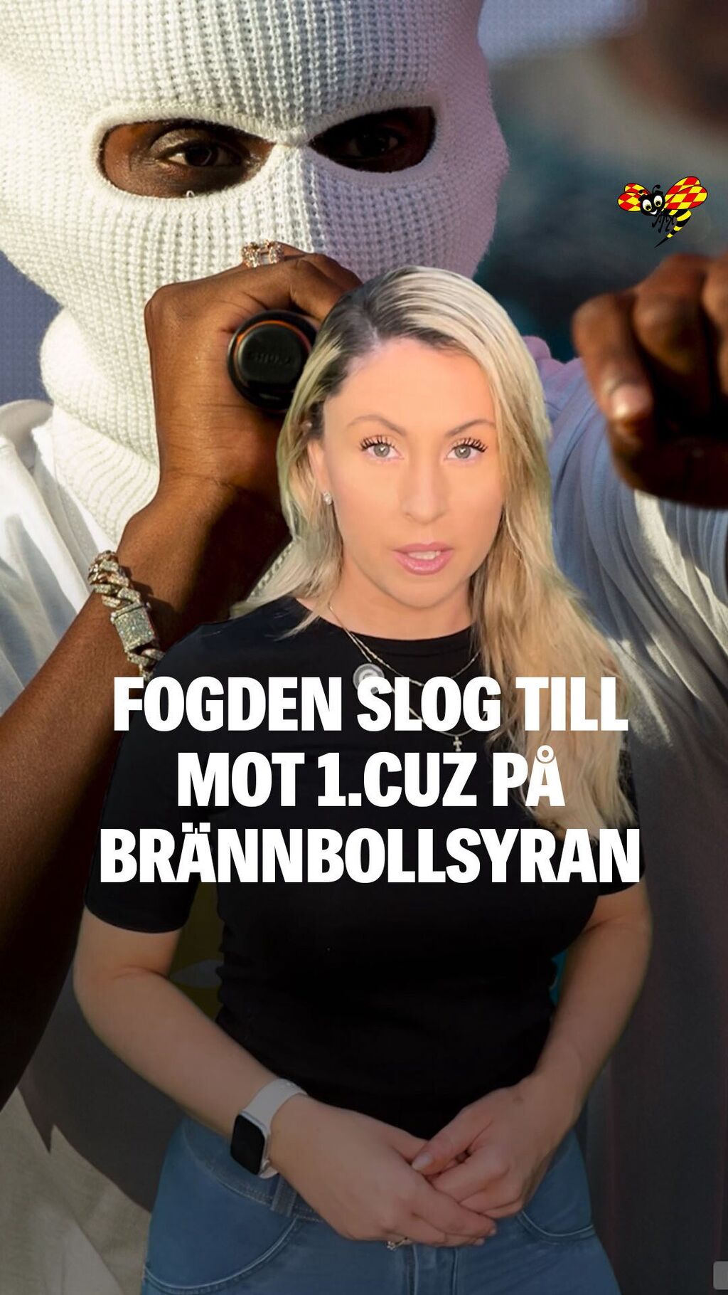 Detaljerna om Kronofogdens tillslag mot 1.Cuz &ndash; tog vita balaklavan