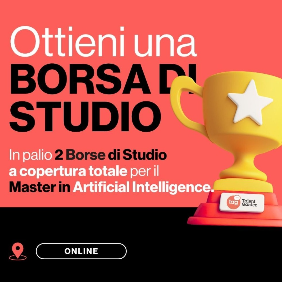VINCI UNA BORSA DI STUDIO: Master AI Development ONLINE CHALLENGE