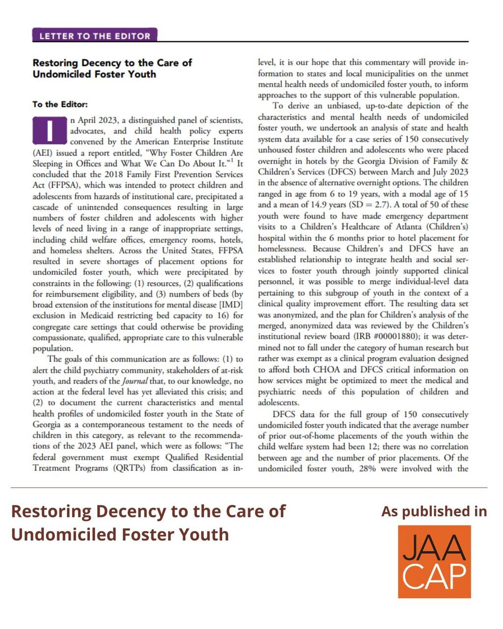 JAACAP 0625 Restoring Decency