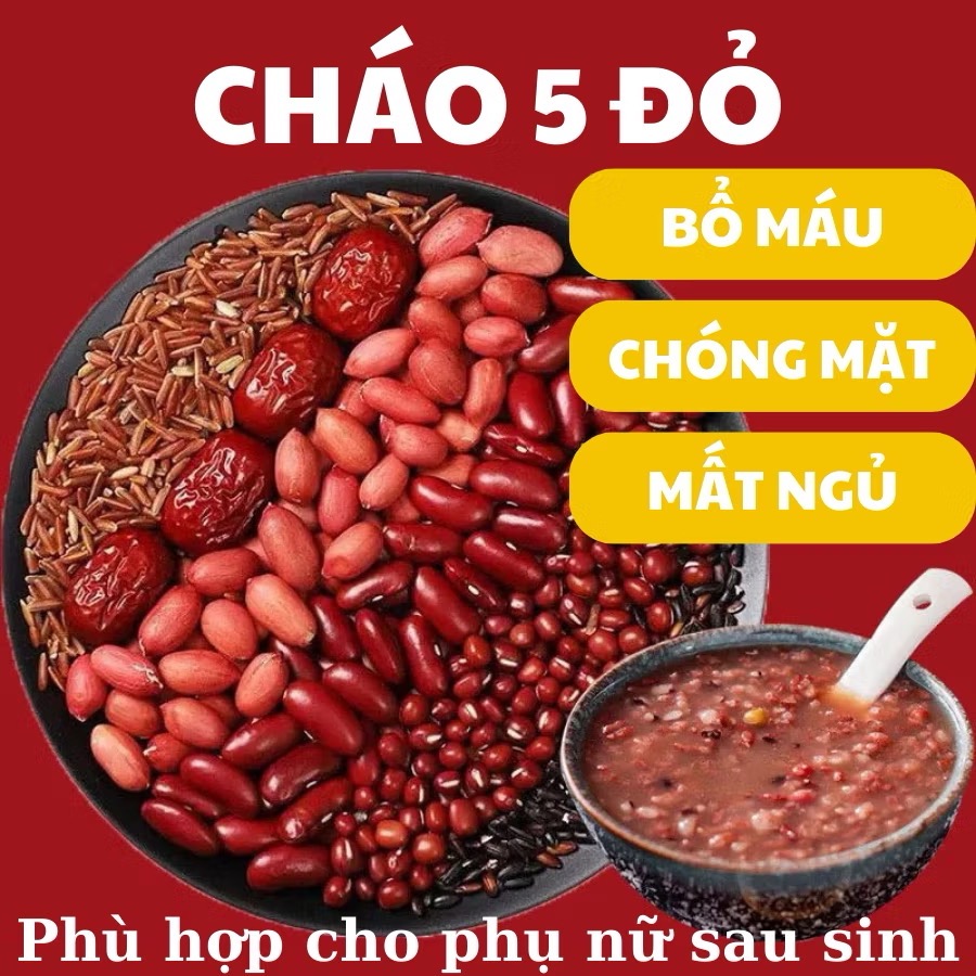 Ch&aacute;o 5 đỏ