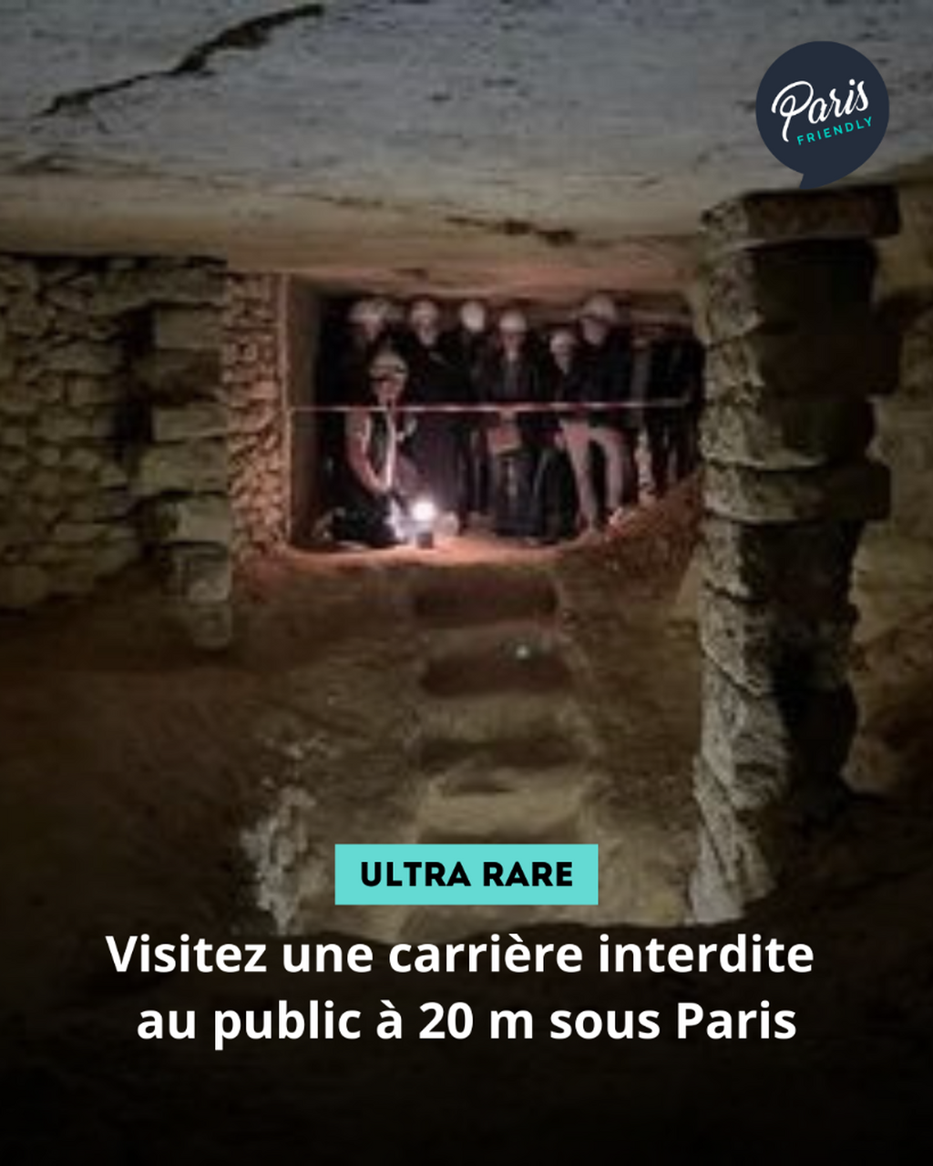 Visitez une carri&egrave;re interdite au public &agrave; 20 m sous Paris