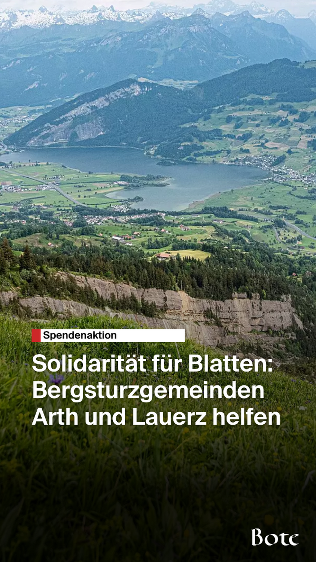 Arth und Lauerz lancieren Spendenaktion f&uuml;r Blatten