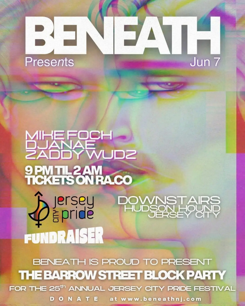 BENEATH X JC Pride Fundraiser: Mike Foch, DJanae, Zaddy Wuudz
