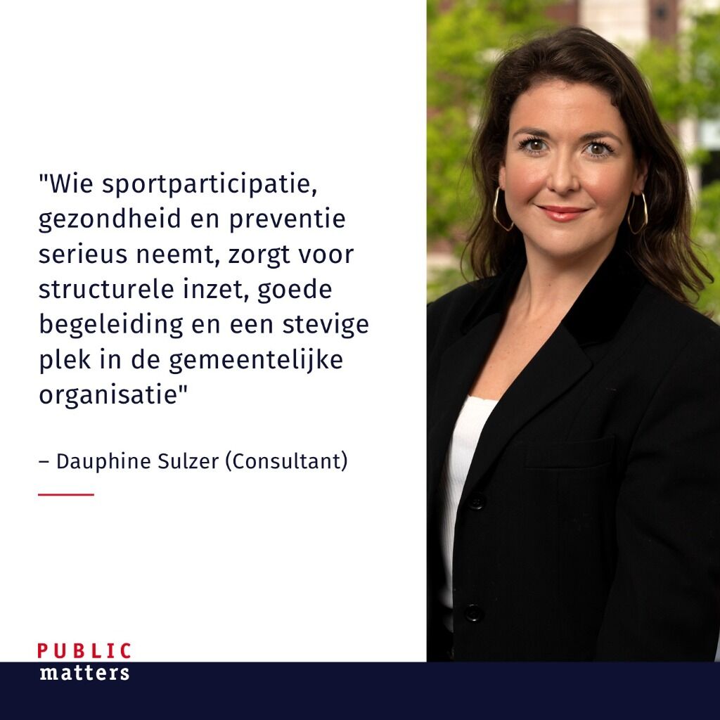 Sportbeleid begint bij de gemeente