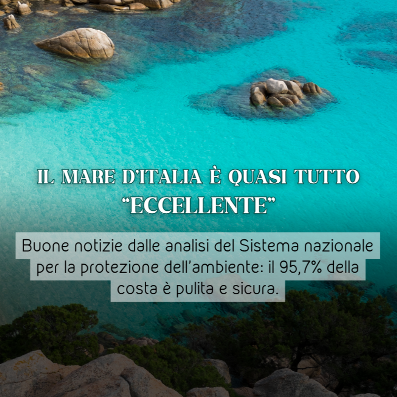 In Italia mare sempre pi&ugrave; pulito, &laquo;eccellente&raquo; il 95,7% delle coste. Le regioni migliori