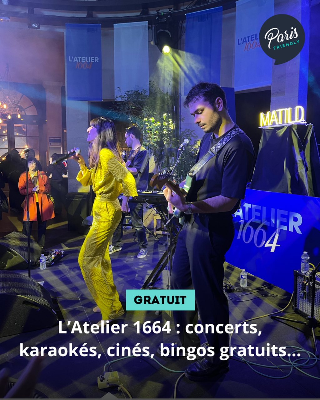 L&rsquo;Atelier 1664 : concerts, karaok&eacute;s, cin&eacute;s, bingos gratuits...