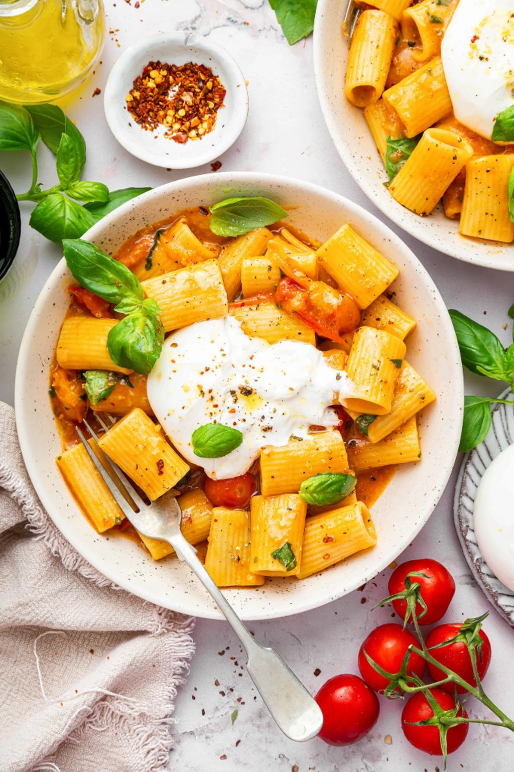 Tomato & Burrata Pasta 