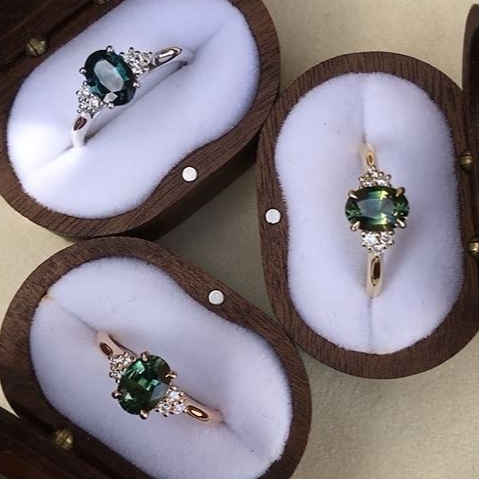 Australian Sapphires with diamonds