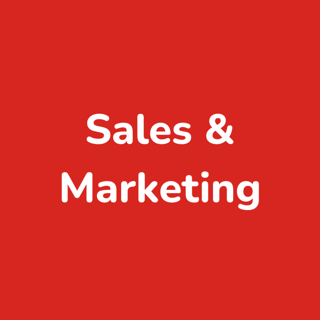 Sales & Marketing 