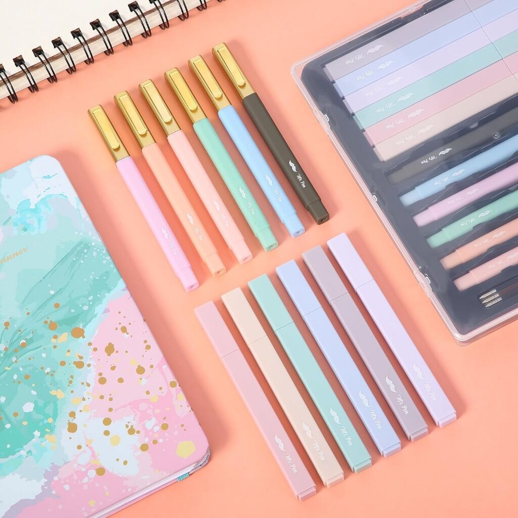 Aesthetic Highlighters and Pens