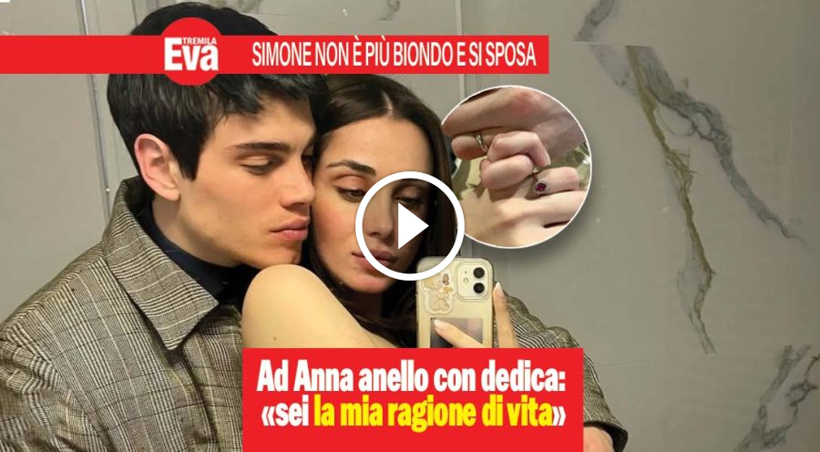 Biondo si sposa! Il cantante di 'Amici' dona l'anello a Anna