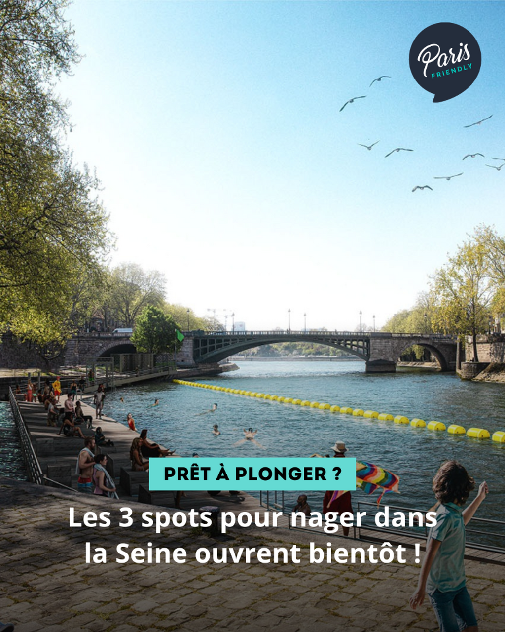 Les 3 spots pour nager dans la Seine ouvrent bient&ocirc;t !