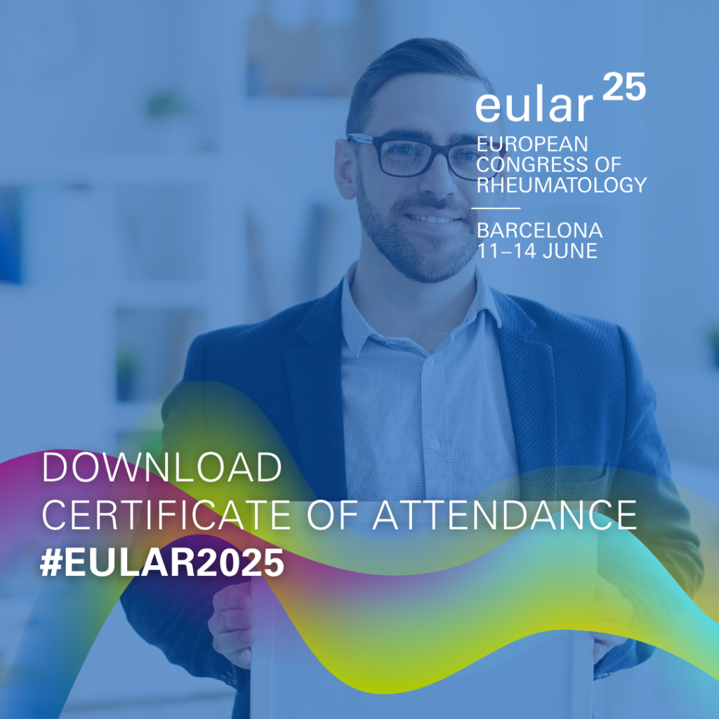 EULAR 2025 CERTIFICATE OF ATTENDANCE