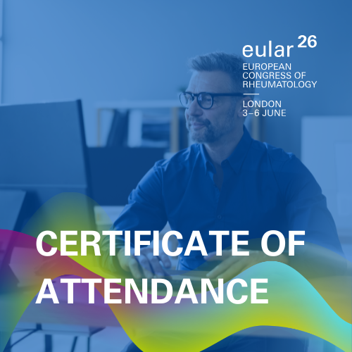 EULAR 2026 CERTIFICATE OF ATTENDANCE