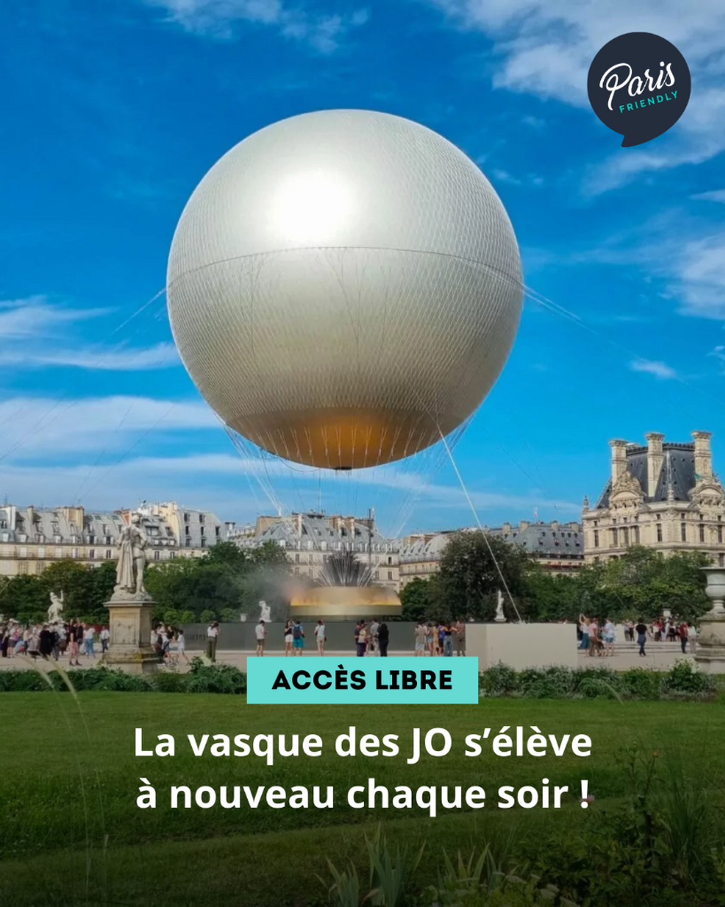 La vasque des JO s&rsquo;&eacute;l&egrave;ve &agrave; nouveau chaque soir !