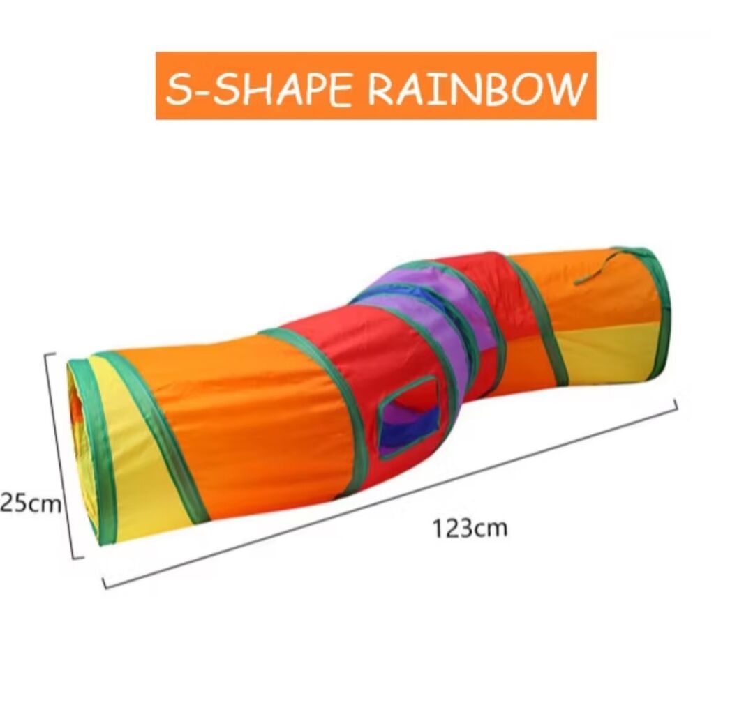 SHIPS TO SINGAPORE ONLY - CAT RAINBOW TUNNEL TOY