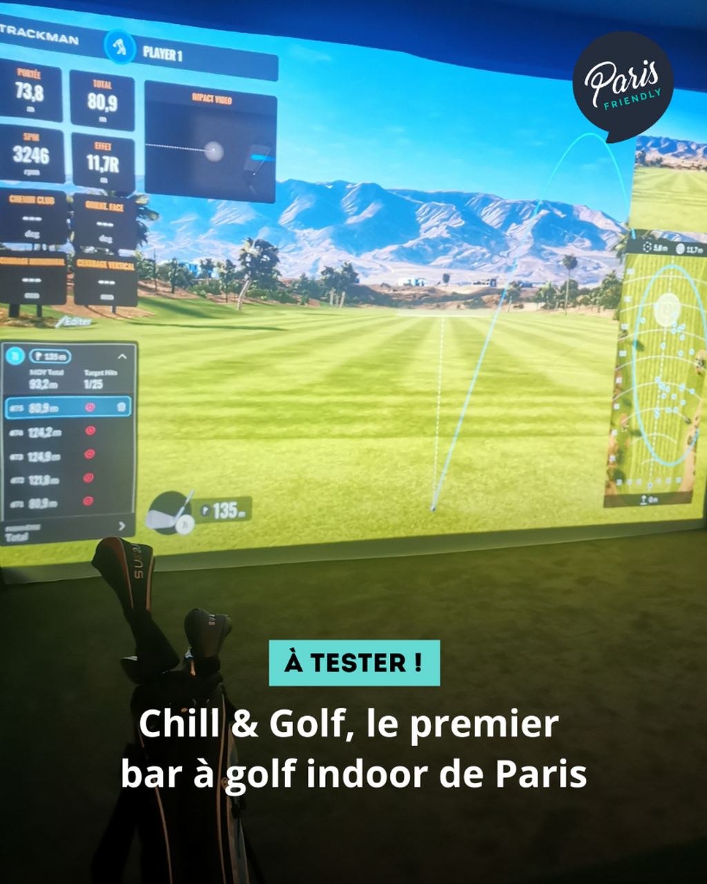 Chill & Golf, le premier bar &agrave; golf indoor de Paris