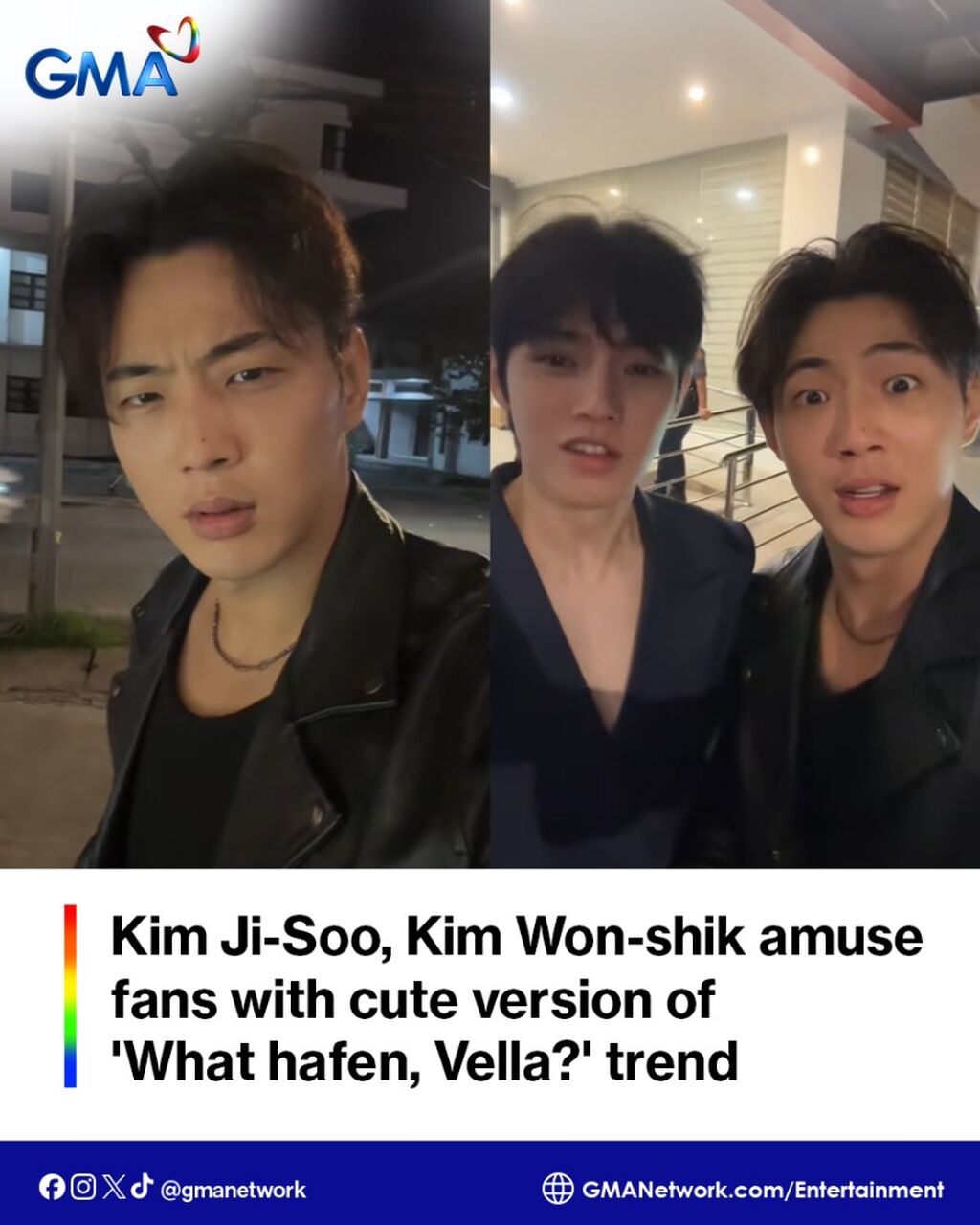 Kim Ji-soo hops on the 'What hafen Vella' trend with Kim Won-shik