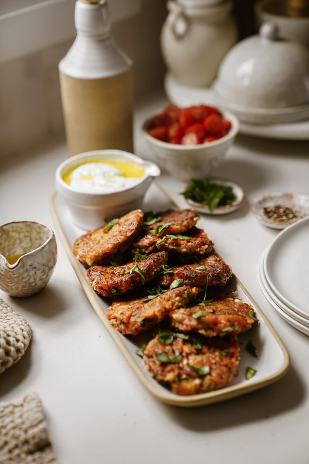 Greek Tomato Fritters (Tomatokeftedes)