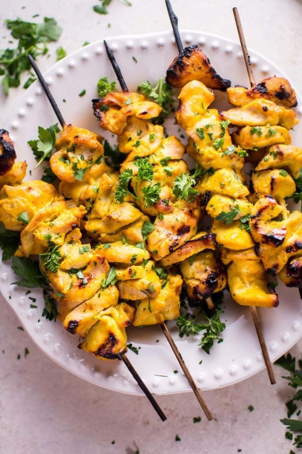 Grilled Honey Mustard Chicken Skewers
