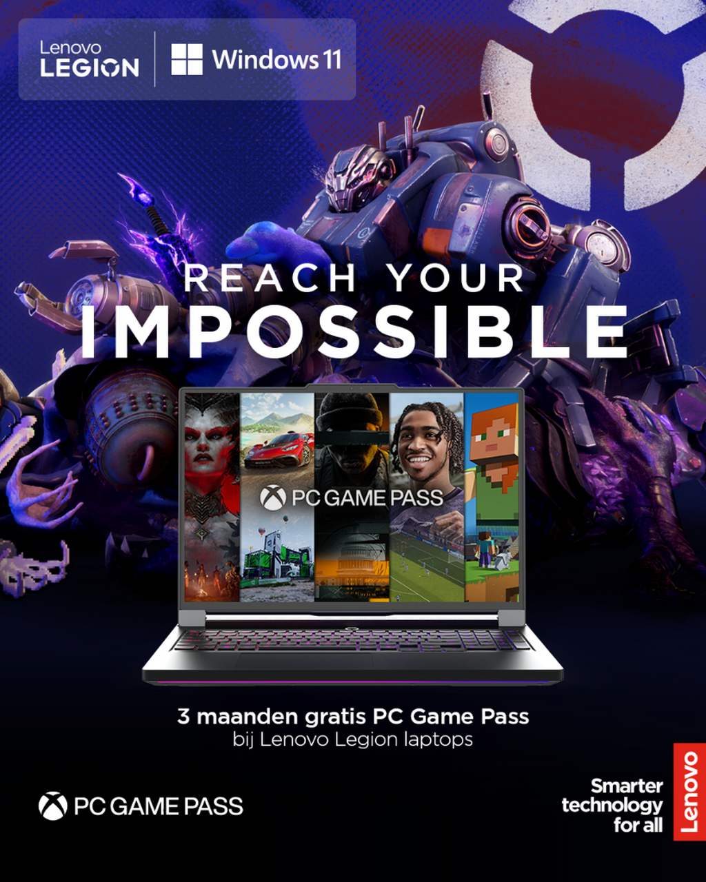 3 maanden PC Game Pass met Lenovo