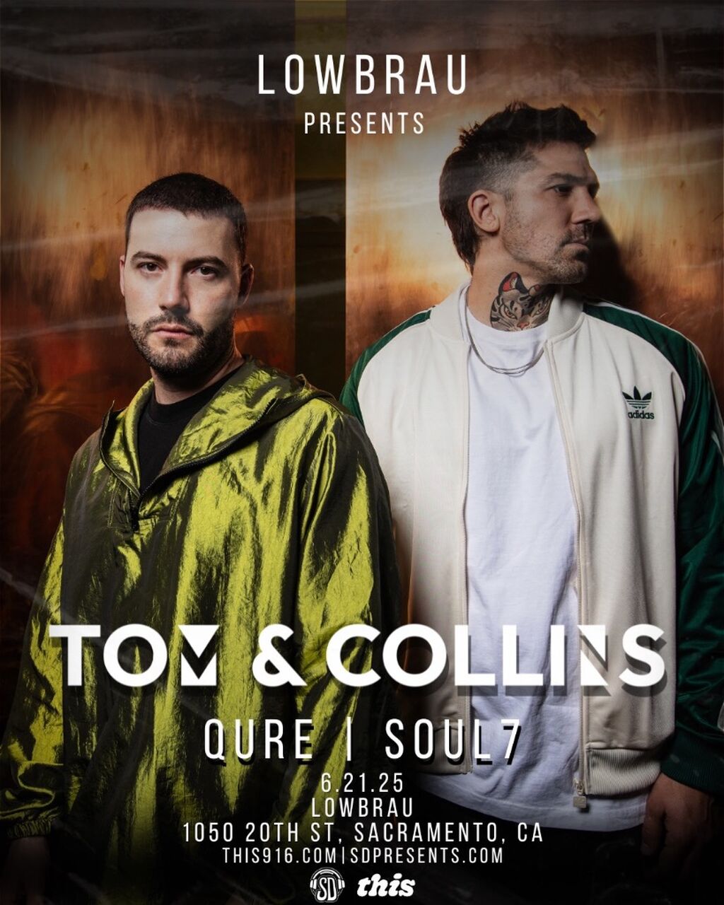 Tom & Collins w/ Soul7 & QURE @ Lowbrau, Sacramento JUN 21