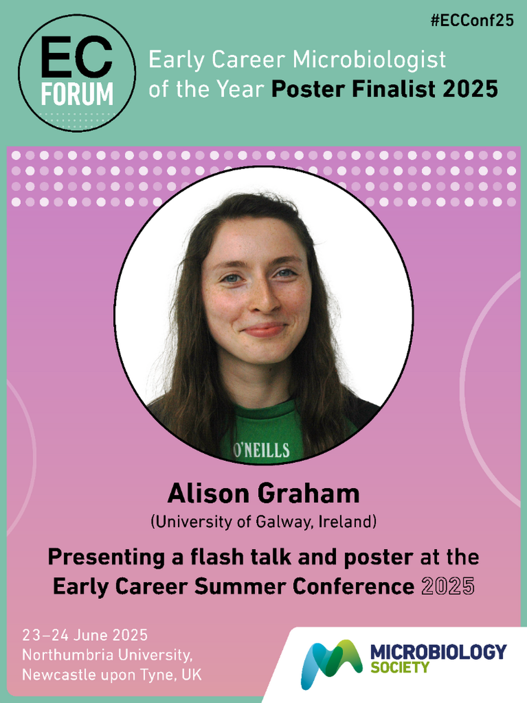Early Career Microbiologist of the Year Finalist -Alison Graham