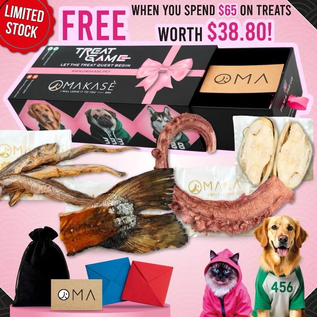 SQUID GAME OMAKASE TREAT GAME GIFT BOX - Dog & Cat Single Ingredient Dehydrated Pet Treats