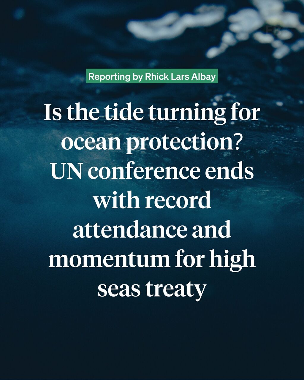 Is the tide turning for ocean protection? UN conference ends with record attendance and momentum for high seas treaty