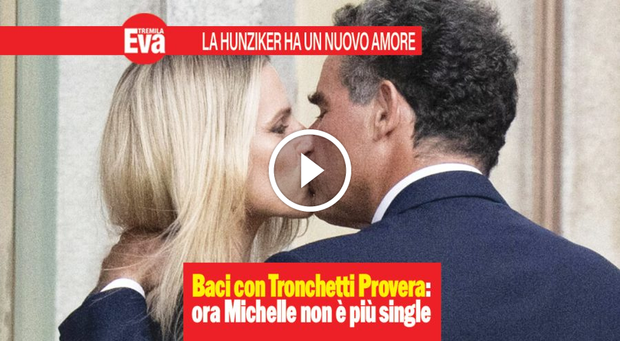 Michelle Hunziker, prime foto con bacio con il nuovo amore