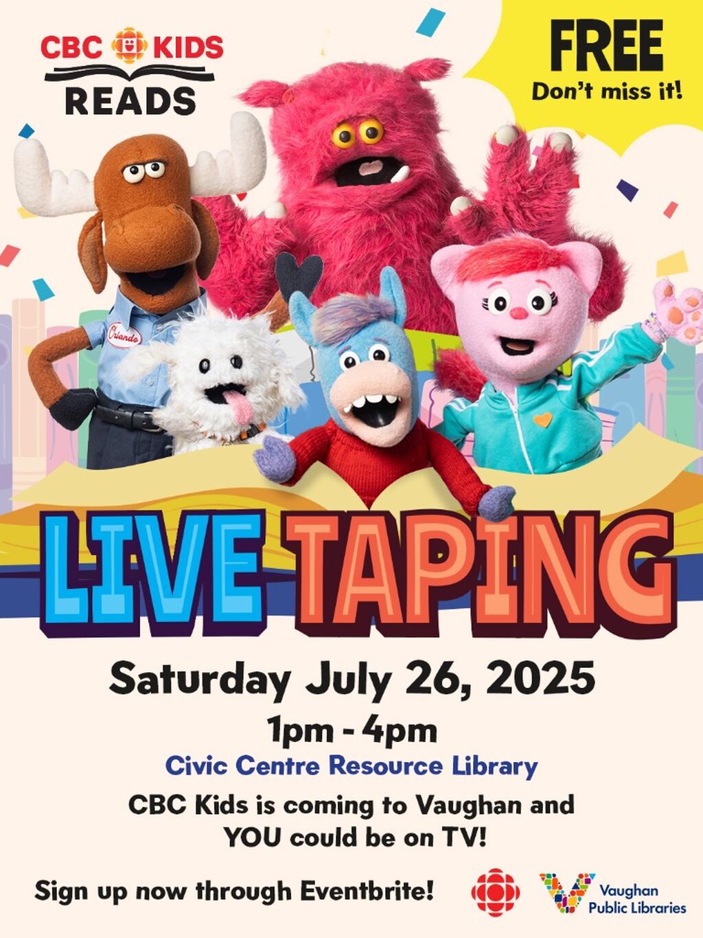 CBC Kids and Vaughan Public Libraries present CBC Kids Reads!