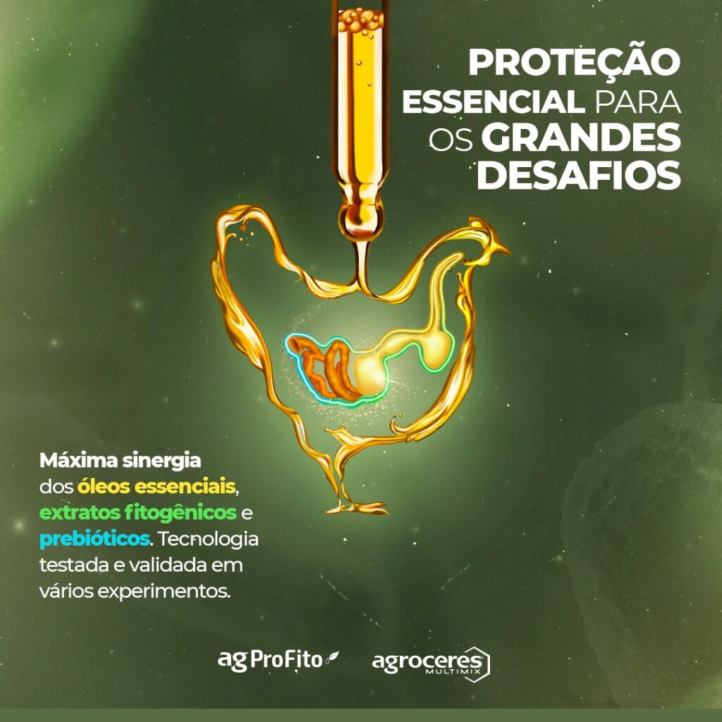 Desempenho superior; Melhora da qualidade intestinal; Aux&iacute;lio na prote&ccedil;&atilde;o contra a coccidiose Estes s&atilde;o alguns dos resultados do agProFito.