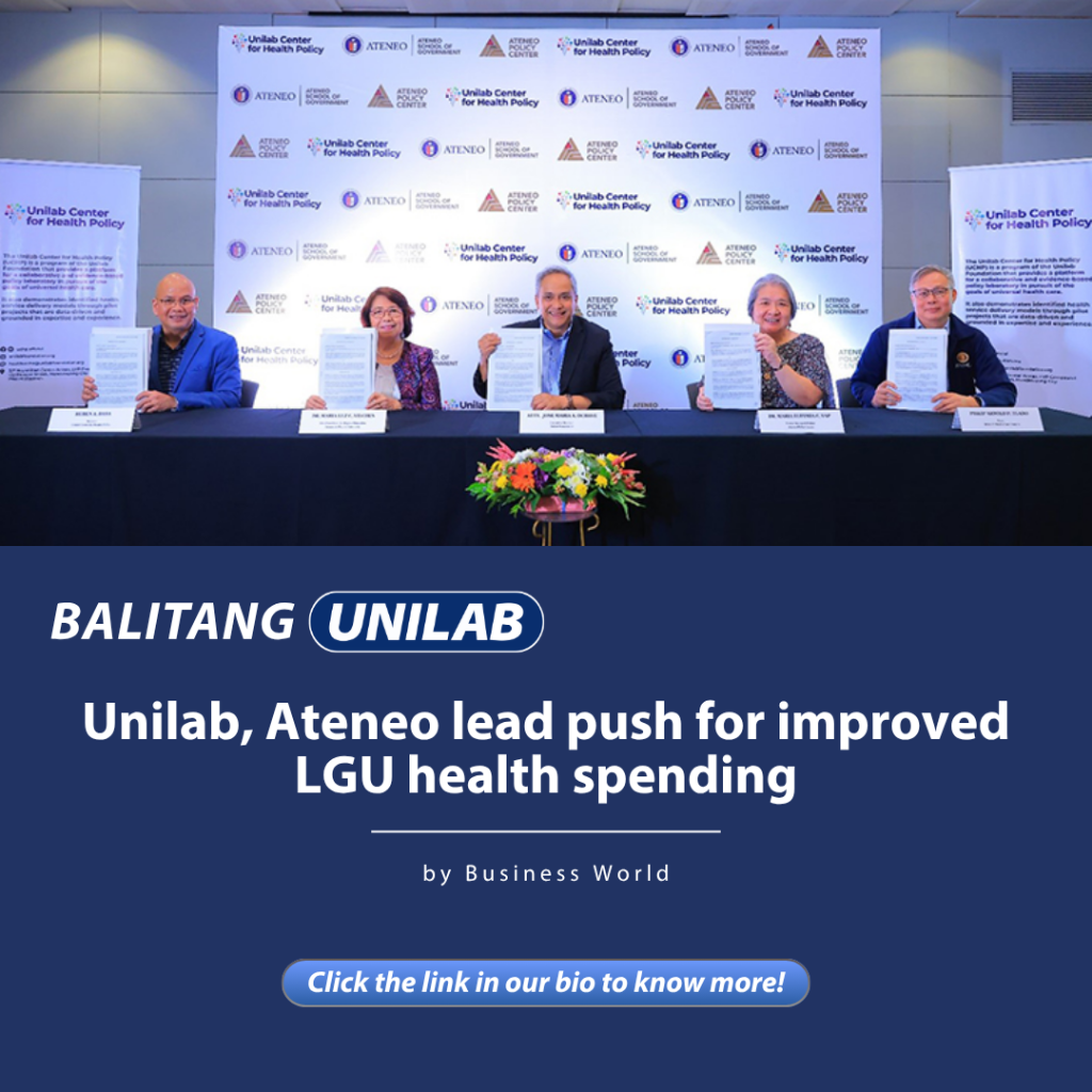 Unilab, Ateneo lead push for improved LGU health spending