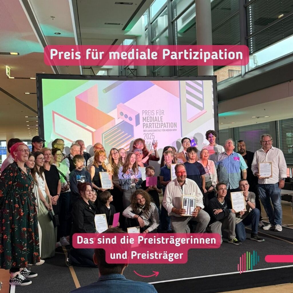 Preis f&uuml;r mediale Partizipation: Die Gewinner*innen