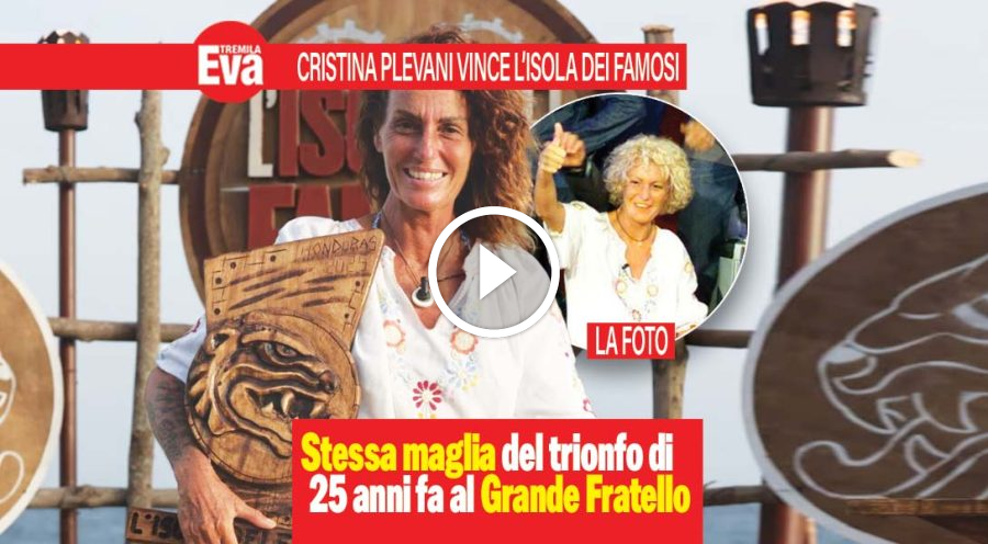 Cristina Plevani vince l'Isola con la maglia del Gf del 2000