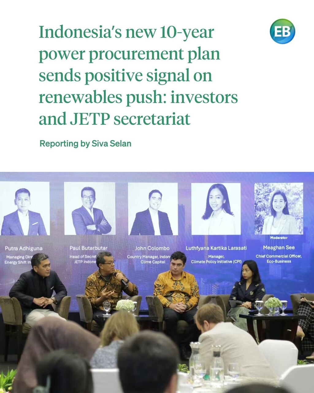 Indonesia&rsquo;s new 10-year power procurement plan sends positive signal on renewables push: investors and JETP secretariat