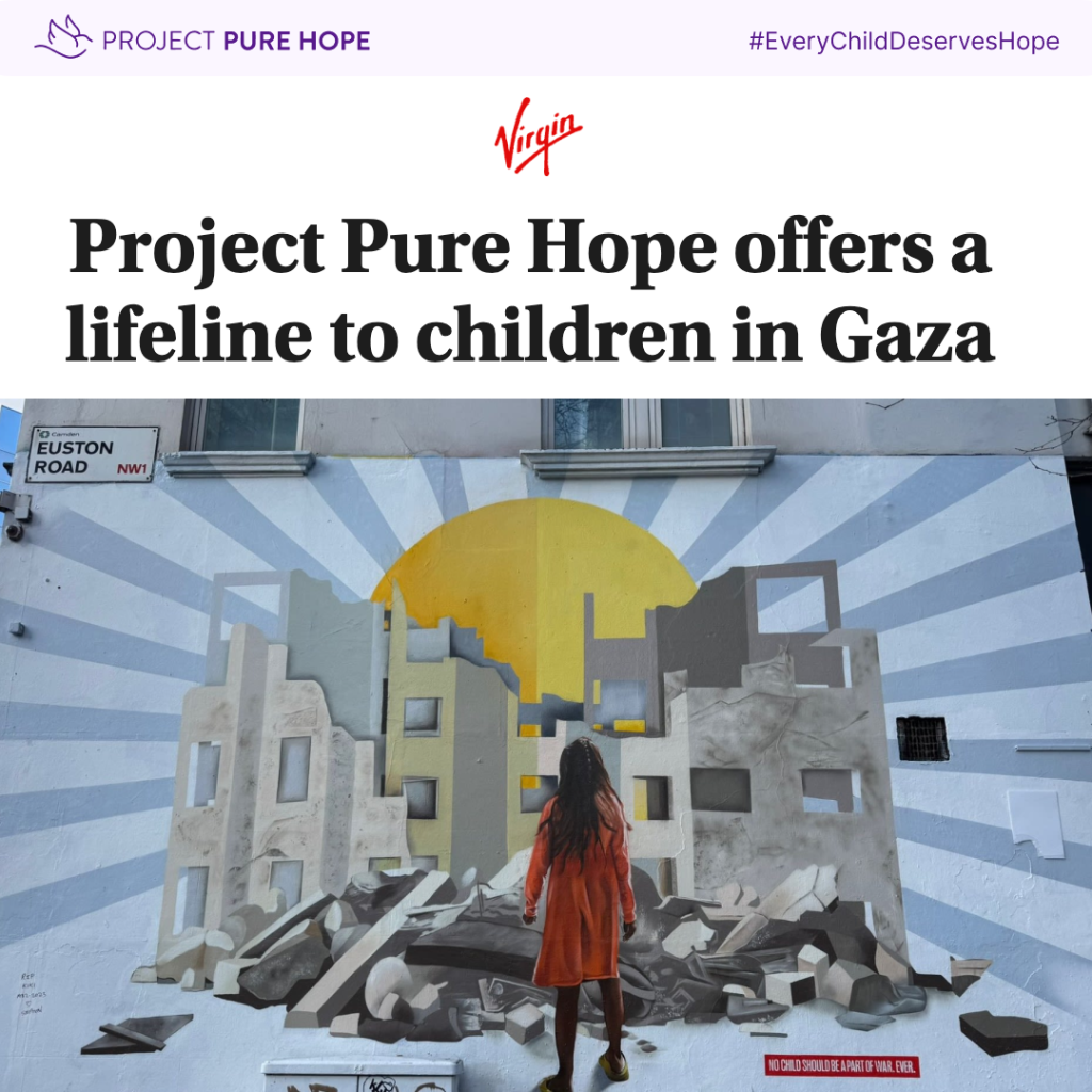 article: Project Pure Hope offers a lifeline to children in Gaza